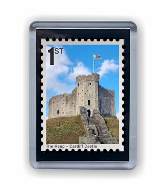 Cardiff Castle Keep Tower small fridge magnet